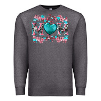 Charcoal Heather cherry blossoms mom Premium Sweatshirt - Artiststas