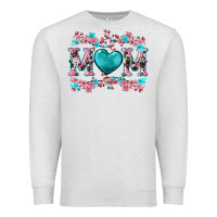 Oatmeal Heather cherry blossoms mom Premium Sweatshirt - Artiststas
