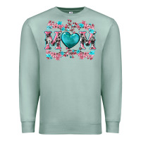 Seafoam cherry blossoms mom Premium Sweatshirt - Artiststas