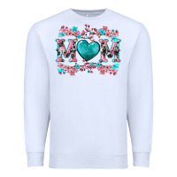 White cherry blossoms mom Premium Sweatshirt - Artiststas