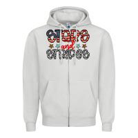 Stars And Stripes Zipper Hoodie | Teevron