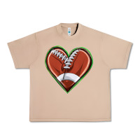 Burro football heart Urban Heavy Tee - texasbilliewilder