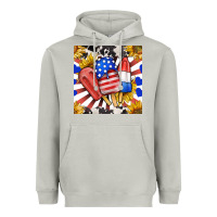 Moon Dust patriotic popsicles and sunflowers Heavyweight Hoodie - BundleAndBundleShop