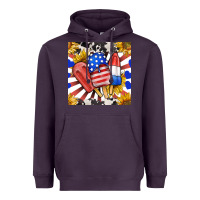 Plum patriotic popsicles and sunflowers Heavyweight Hoodie - BundleAndBundleShop