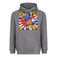 Storm patriotic popsicles and sunflowers Heavyweight Hoodie - BundleAndBundleShop