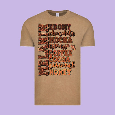 Vintage Tee Melanin shades of brown