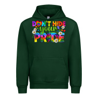 Forest Green LGBTQ+ Don't Hide Your Pride Urban Hoodie - BundleAndBundleShop