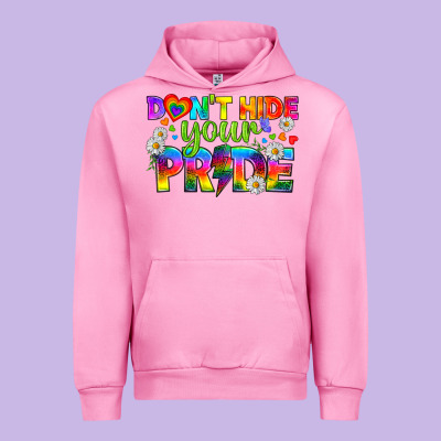 Lgbtq+ Don't Hide Your Pride Urban Hoodie Designed By Bundleandbundleshop
