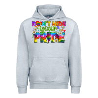 Heather Grey LGBTQ+ Don't Hide Your Pride Urban Hoodie - BundleAndBundleShop