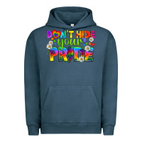 Pigment Midnight Navy LGBTQ+ Don't Hide Your Pride Urban Hoodie - BundleAndBundleShop