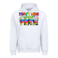 White LGBTQ+ Don't Hide Your Pride Urban Hoodie - BundleAndBundleShop