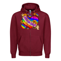 Burgundy lgbtq proud dad Zipper Hoodie - HRA Design Shop