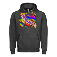 Charcoal Heather lgbtq proud dad Zipper Hoodie - HRA Design Shop