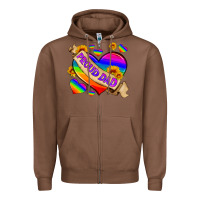 Chestnut lgbtq proud dad Zipper Hoodie - HRA Design Shop