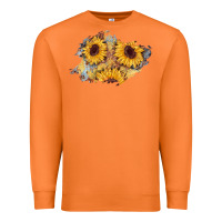Carrot sunflower glitter leather patch Premium Sweatshirt - AdoDesignShop