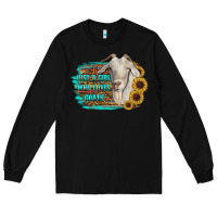 Black just a girl who loves goats Long Sleeve Tee - RanaPortraitStore