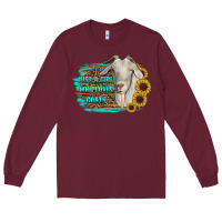 Burgundy just a girl who loves goats Long Sleeve Tee - RanaPortraitStore