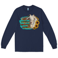 Navy just a girl who loves goats Long Sleeve Tee - RanaPortraitStore