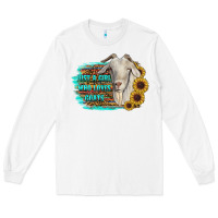 White just a girl who loves goats Long Sleeve Tee - RanaPortraitStore
