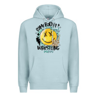 Blue Mist somebody's feral wrestling mom Premium Hoodie - MaliasSmallBusiness