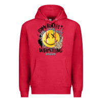 Cardinal somebody's feral wrestling mom Premium Hoodie - MaliasSmallBusiness
