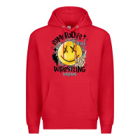 Red somebody's feral wrestling mom Premium Hoodie - MaliasSmallBusiness