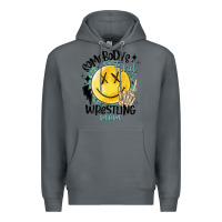 Rock somebody's feral wrestling mom Premium Hoodie - MaliasSmallBusiness