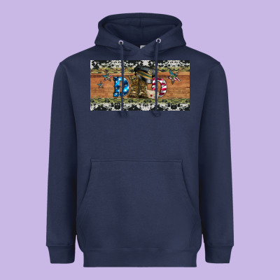 Soldier Dad License  Plate Heavyweight Hoodie Designed By Artiststas