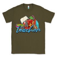 Army Green a  teacher Classic Tee - Zillion Design Studio