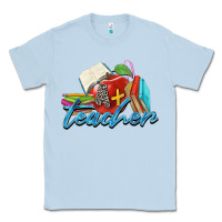 Dusty Blue a  teacher Classic Tee - Zillion Design Studio