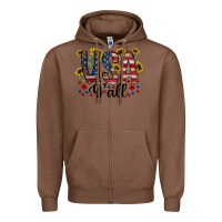 Chestnut usa yall Zipper Hoodie - RacoonDesign