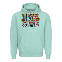 Seafoam usa yall Zipper Hoodie - RacoonDesign