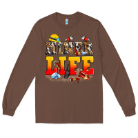 Chestnut miner life Long Sleeve Tee - Zillion Design Studio