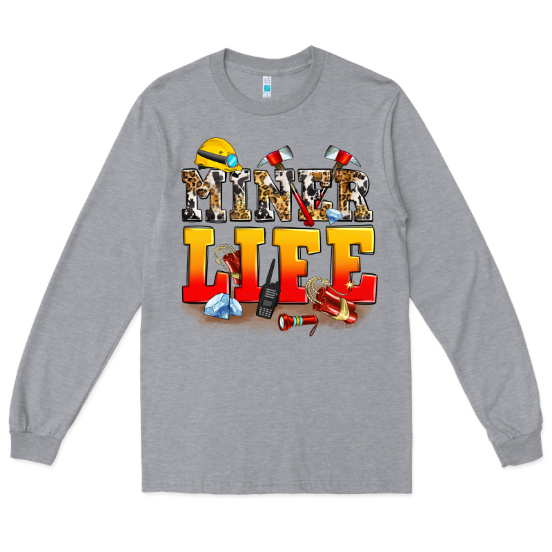 Miner Life Long Sleeve Tee by Zillion Design Studio | Teevron