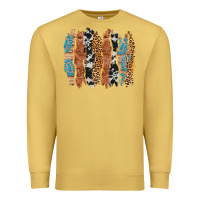 Antique Gold western brushstrokes Premium Sweatshirt - AdoDesignShop
