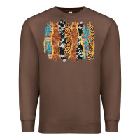 Chestnut western brushstrokes Premium Sweatshirt - AdoDesignShop