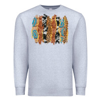 Heather Grey western brushstrokes Premium Sweatshirt - AdoDesignShop