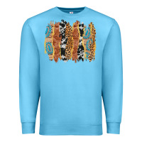 Ocean Blue western brushstrokes Premium Sweatshirt - AdoDesignShop