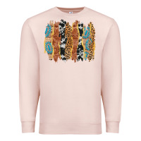 Pale Pink western brushstrokes Premium Sweatshirt - AdoDesignShop