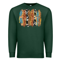 Sports Green western brushstrokes Premium Sweatshirt - AdoDesignShop