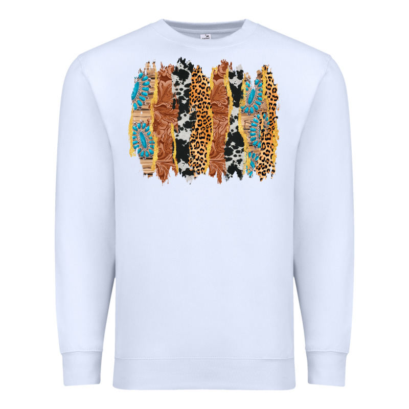 Western Brushstrokes Premium Sweatshirt by AdoDesignShop | Teevron