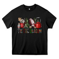 Black tis the season Heavy Core Tee - SublimationCraftShop