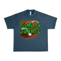 Midnight Navy football junkie Urban Heavy Tee - texasbilliewilder