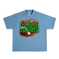 Pebble Blue football junkie Urban Heavy Tee - texasbilliewilder