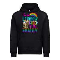 Black I'm The Rainbow Sheep Of The Family Urban Hoodie - BundleAndBundleShop