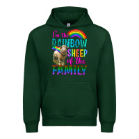 Forest Green I'm The Rainbow Sheep Of The Family Urban Hoodie - BundleAndBundleShop