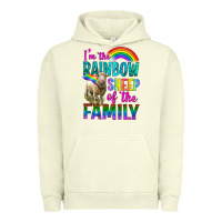 Pigment Pistachio I'm The Rainbow Sheep Of The Family Urban Hoodie - BundleAndBundleShop
