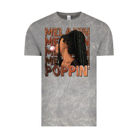 Melanin Poppin' Afro Woman Vintage Tee | Teevron