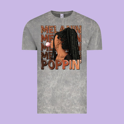 Vintage Tee Melanin poppin' afro woman