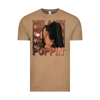 Vintage Coffee Melanin poppin' afro woman Vintage Tee - RanaPortraitStore